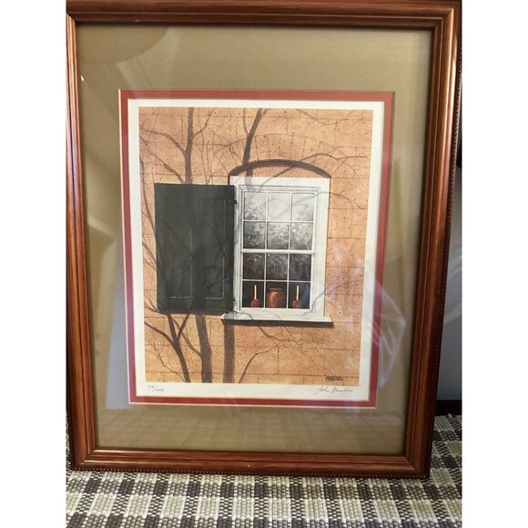Framed Limited Edition Print "Old Salem The Boys School" By John Furches 106/100 - Picture 4 of 10